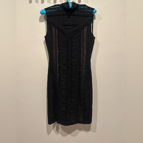 CINQ À SEPT Black Lace Mini Dress / Size 2 / - Picture 1 of 7